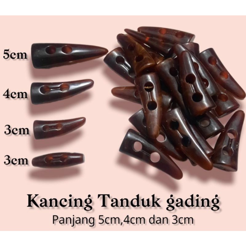 kancing tanduk bagus super premium