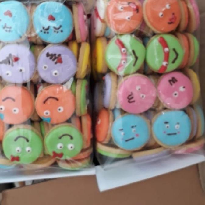 

READY ✅KUE KERING 500 GRAM cetak karakter kartun manis biskuit gambar warna warni anak gula renyah 1/2 kg|KD4