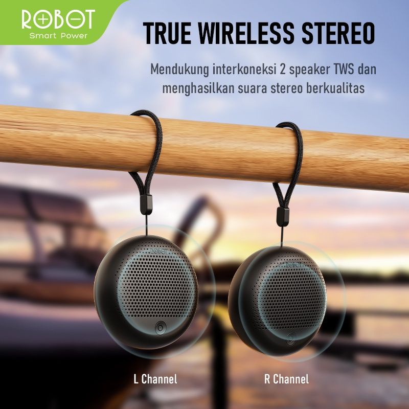 ROBOT RB30 Speaker Bluetooth Portable Chip 5.1 TWS Speker Wireless Stereo Bass