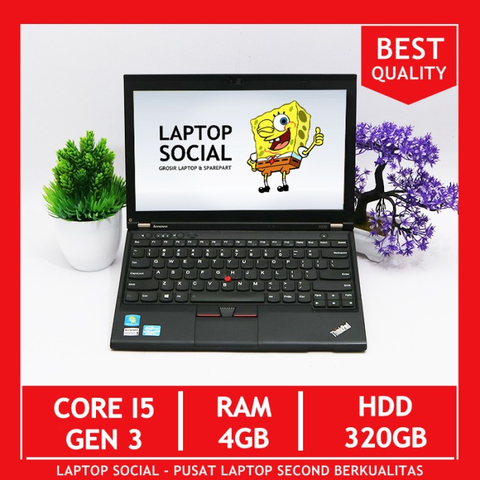 [ Laptop Second / Bekas ] Laptop Lenovo Thinkpad X230 Core I5 Ram 4Gb/320Gb Notebook Seken Notebook