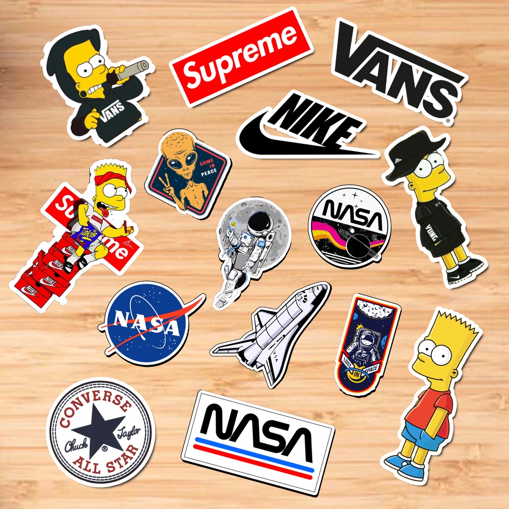 

15 pcs Stiker Vinil Anti Air Case Handphone waterproof Laminasi Doff Nasa series 2