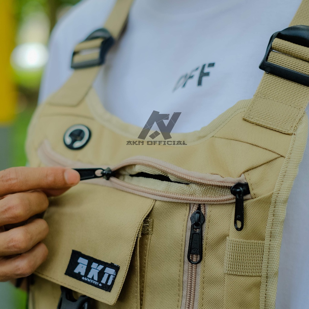 Akn - Chest Bag Inside Xpert Tas Dada Tactical Rig Bag Outdoor Tas Pelindung Dada Motor Biker Sepeda