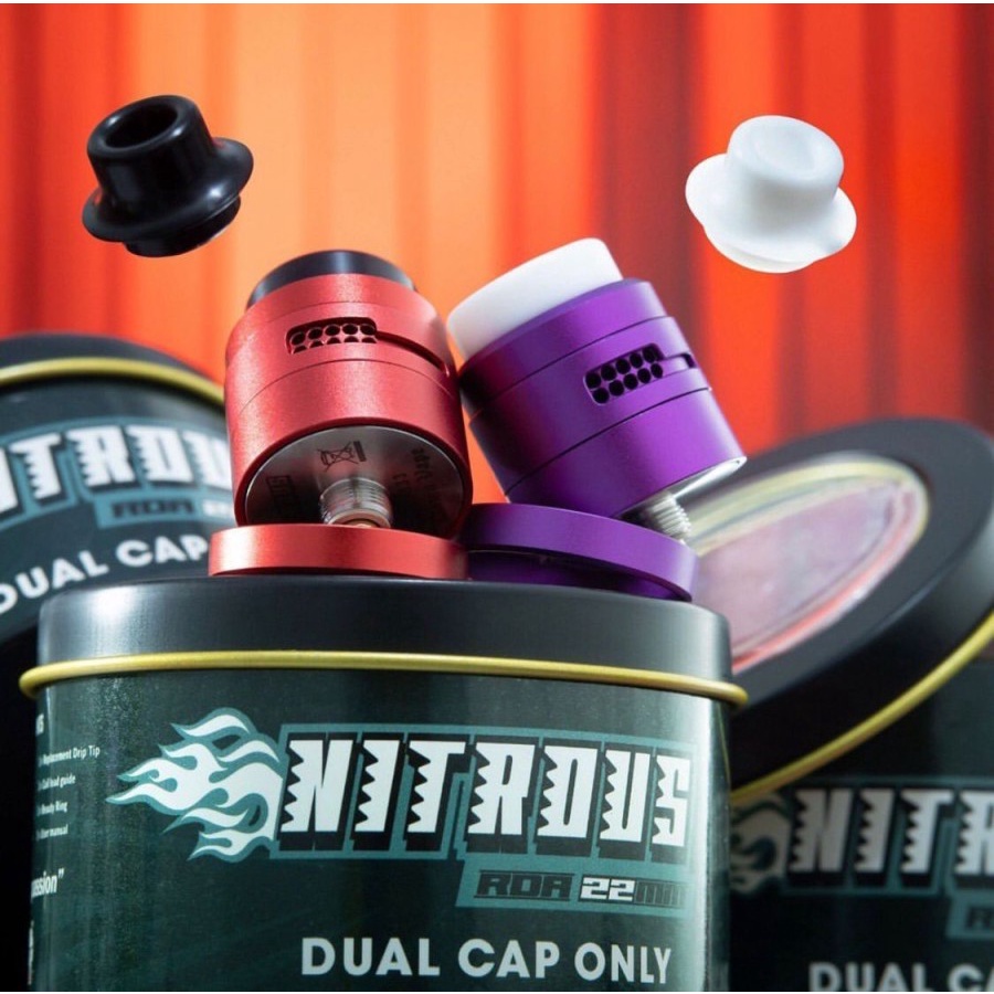 Jual Nitrous DUAL CAP ONLY RDA 22MM Shopee Indonesia