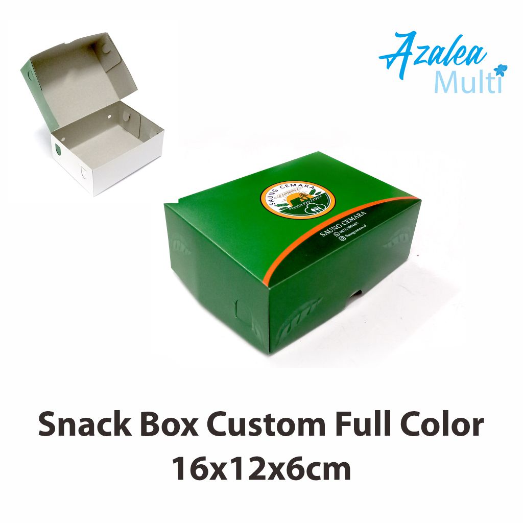 Snack Box Custom 16x12x6cm / Kotak Kue / Kotak Snack / Dus Kue /kotak nasi / kotak makanan custom