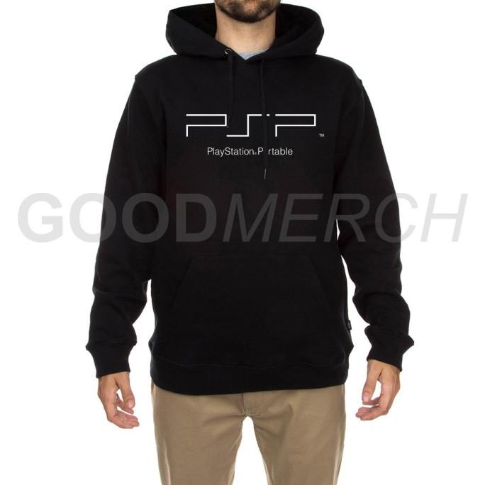 jaket hoodie sweater psp play station portable hitam