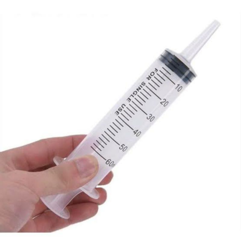 Syringe 60ml lubang tengah /spuit 60cc lubang tengah / Spuit Ngt