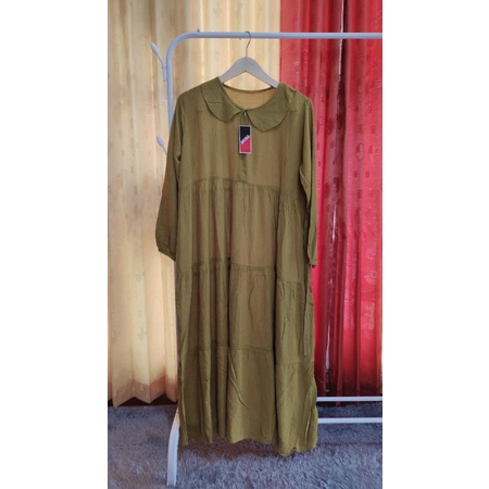 gamis mini dress rayon crinkle