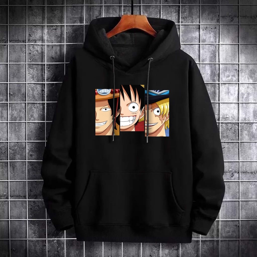 Sweater Jacket Hoodie Distro Toonz Fashion Pria Piece Ganks Bahan Fleece Tebal