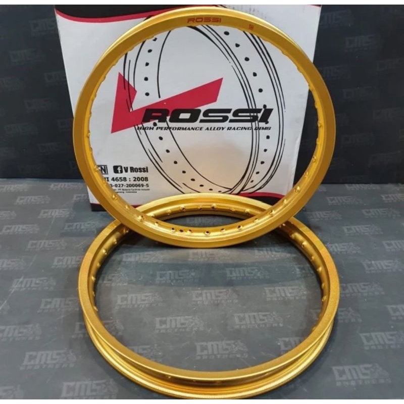 Velg veleg pelek lingkar aloy alloy vrossi v rossi rosi 18 160 kulit jeruk gold