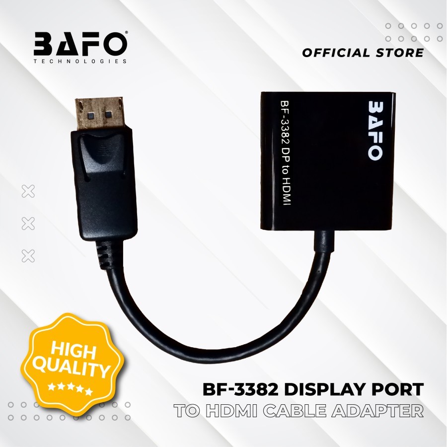 Displayport to hdmi cable adapter Bafo Bf-3382 - dp to hdmi konverter