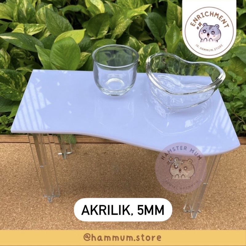Platform Akrilik Hamster | Platform Hamster | Acrylic Hamster Table | Meja Hamster