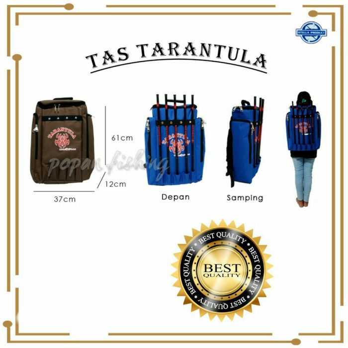 Tas Pancing Stella Tarantula Model Ransel Backpack