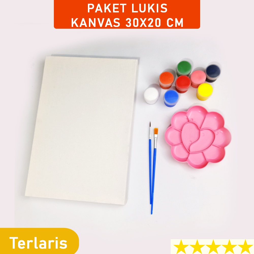 

RK PAKET LUKIS KOMPLIT 4 in 1 KANVAS 20x30