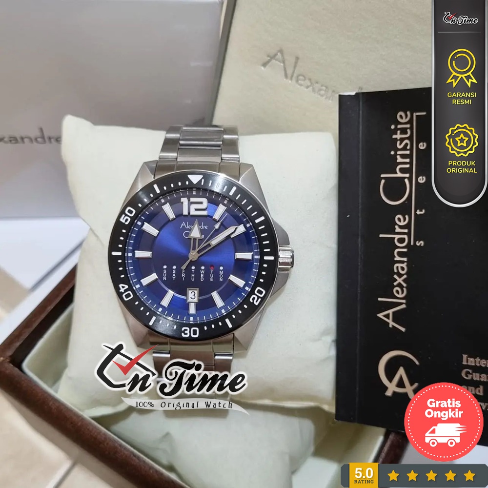 Jam Tangan Alexandre Christie AC 6534 ME Pria Original