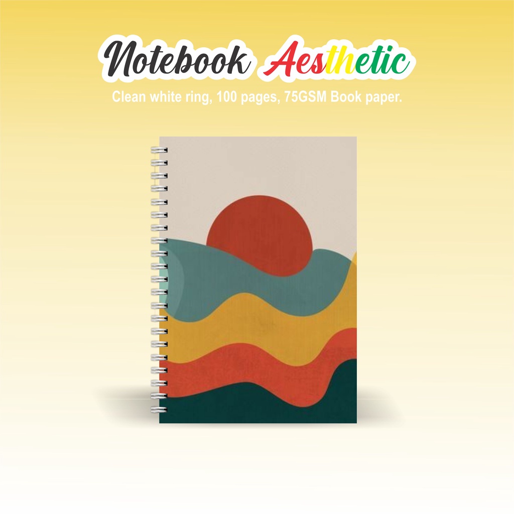 

Notebook Aesthetic BOOKPAPER GRID/KOTAK2#DOTTED/TITIK2#BLANK/POLOS#GARIS/LINE