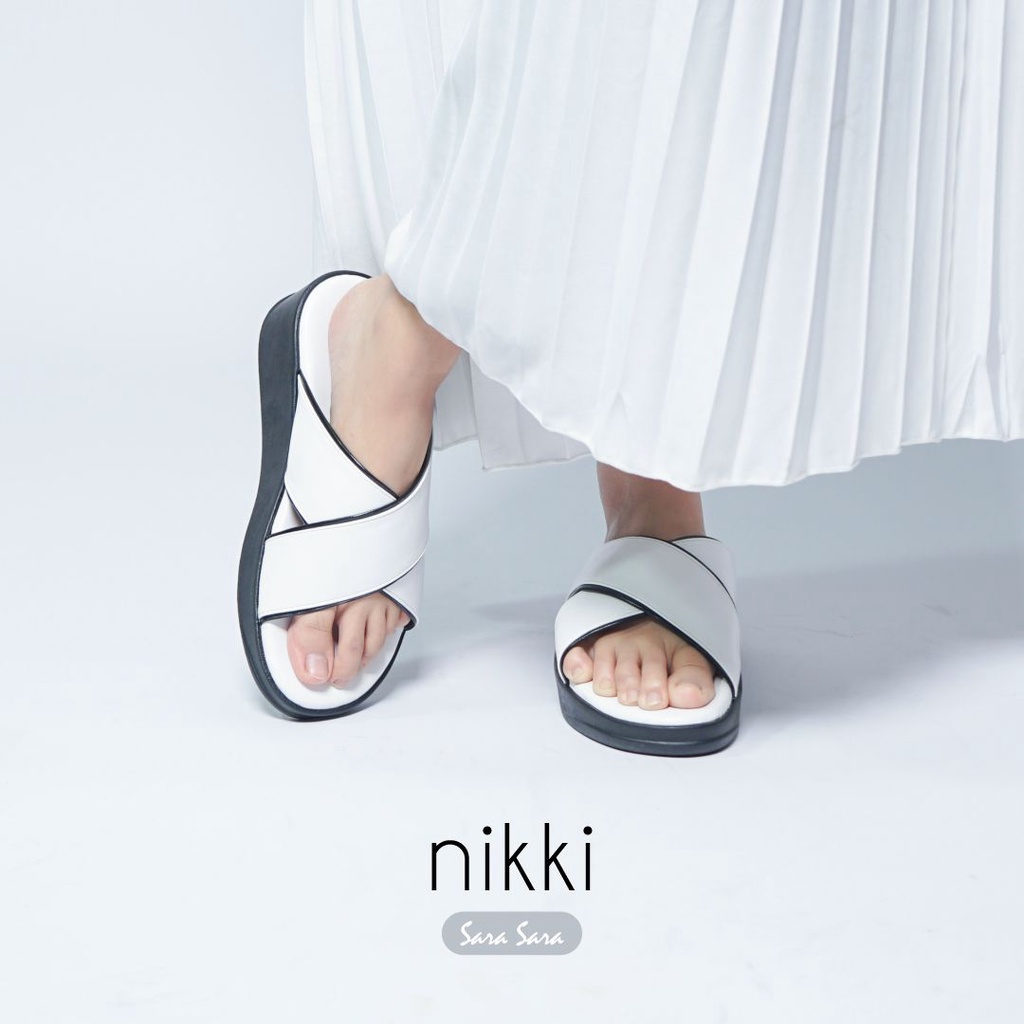 Sara Sara NIKKI Sandal Selop Wanita Simpel Nyaman