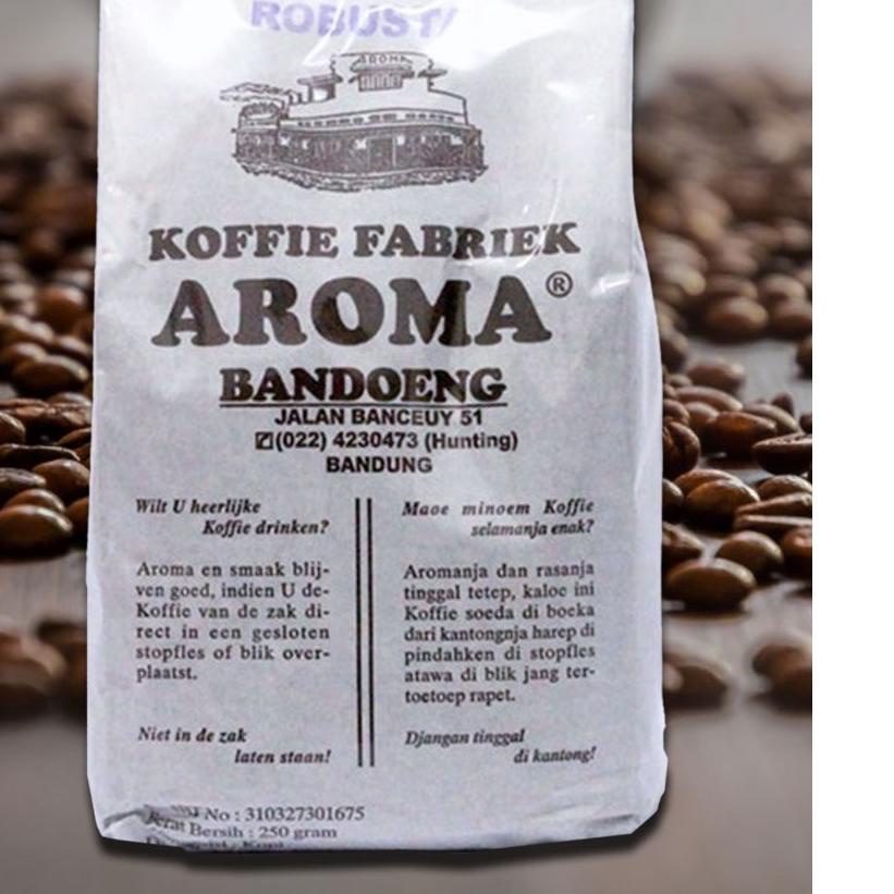 

Quality Control✅Kopi Aroma Bandung Original Koffie Fabriek Banceuy 51 Coffee Bandoeng Robusta Moka Arabika 250 gram|RA2