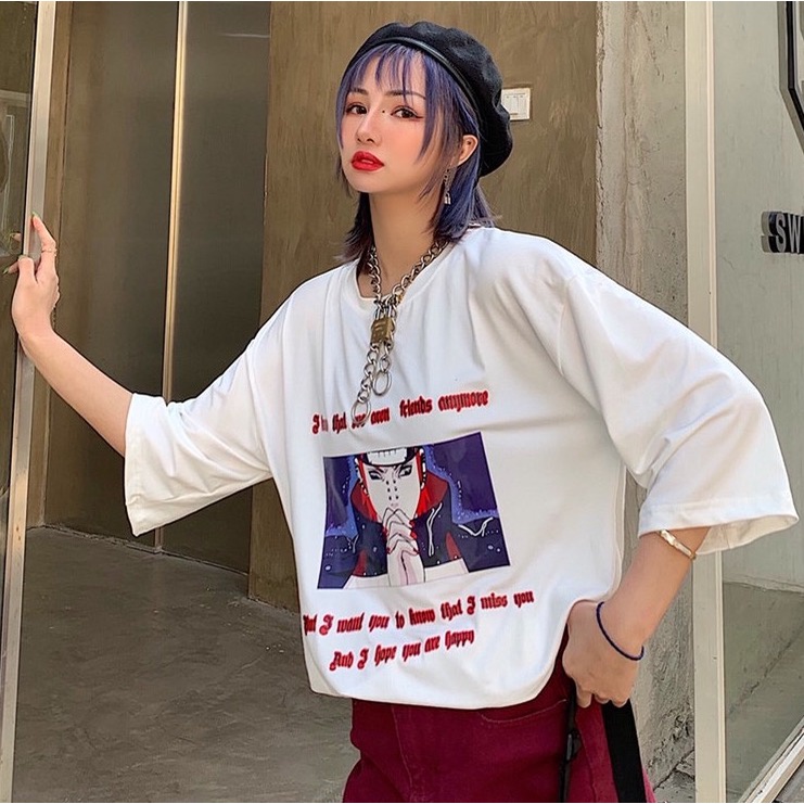 BRIGO Kaos Oversize Naruto Help anime II Kaos Jumbo Size Pria &amp; Wanita II Kaos Oversize Print DTF