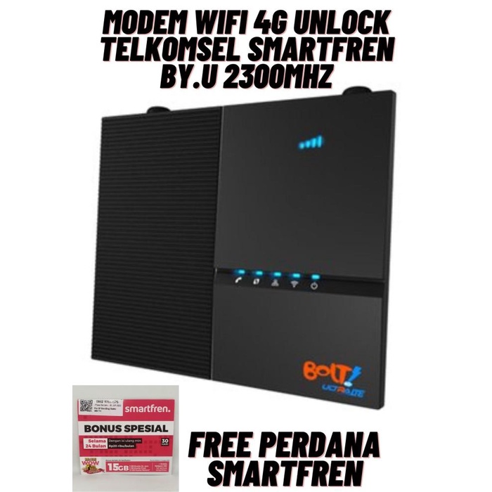Mifi Router Modem Wifi 4G UNLOCK Bolt, Smartfren & Telkomsel (2300MHz)