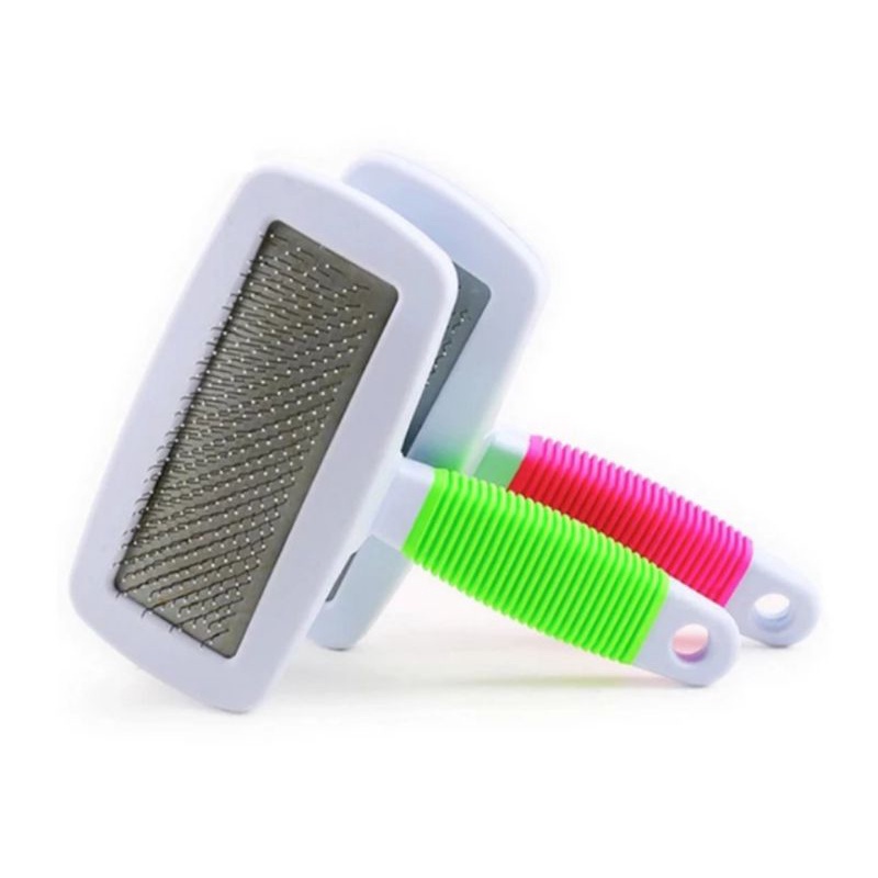 Sisir Kawat Grooming Anjing Kucing Pet Hair Slicker Brush Comb Jarum