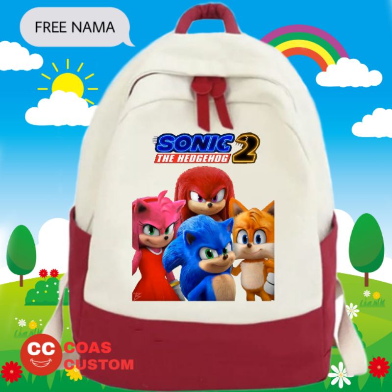 TAS RANSEL SONIC TAS ANAK SEKOLAH