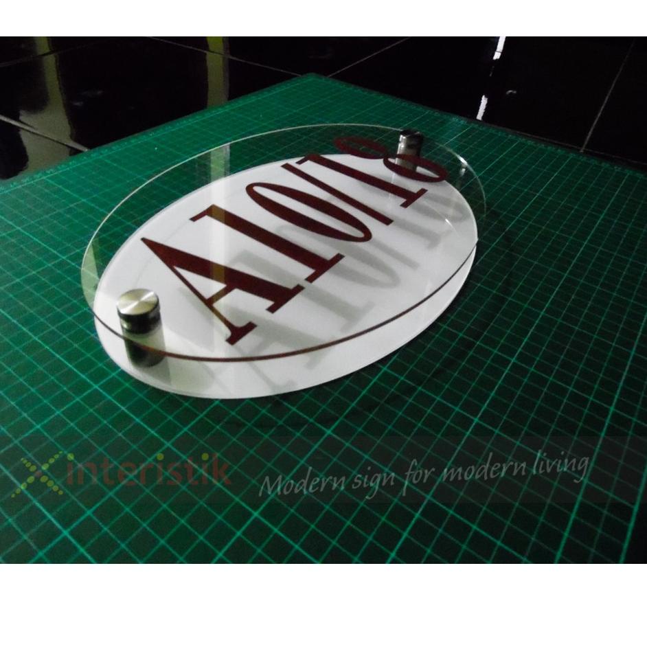 

Super Puas Nomor Nomer Rumah Akrilik Acrylic 2 Lapis Oval Modern Unik