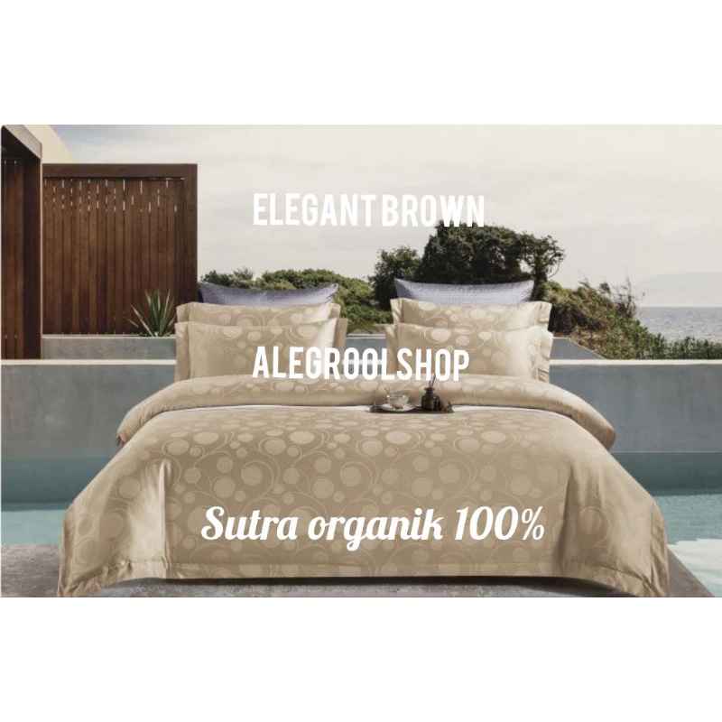 (PART3)FULL SET BEDCOVER SPREI LUXURY JACQUAD SUTRA ORGANIK 100% IMPORT TERMURAH SERAT BAMBU