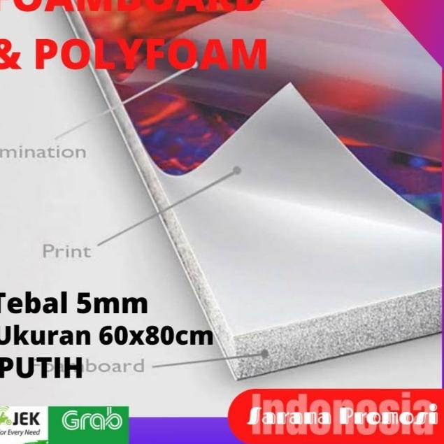 

Cetak Polyfoam 5mm / Cetak FoamBoard 5mm / Poly Foam / Foam Board - Polyfoam, Polos