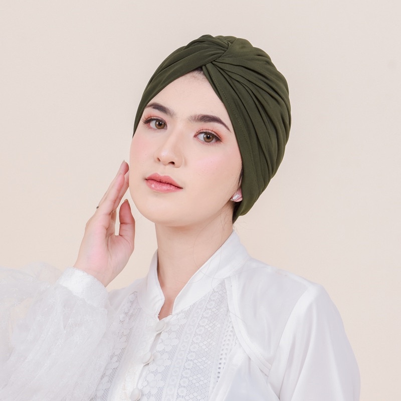 Gyana Turban Instant Jersey - Aksesoris Fashion Inner Hijab Jilbab Turban Penutup Kepala Wanita Cewe