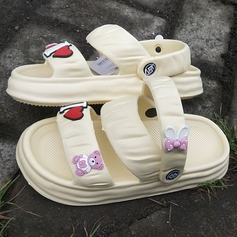 Sandal Gunung Dewasa size 36 -40 Vral Hobbits Ringan, tebal, exclusive, elegan, kekinian terbaru