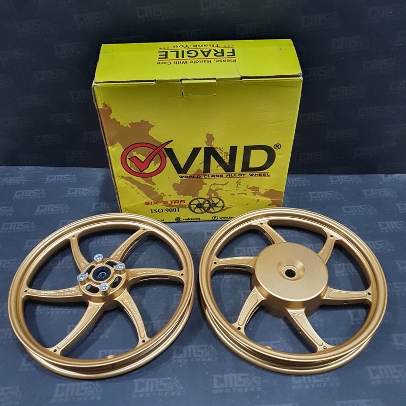 Velg Velek VND Six Star Honda Beat Scoopy Vario 110 Gold