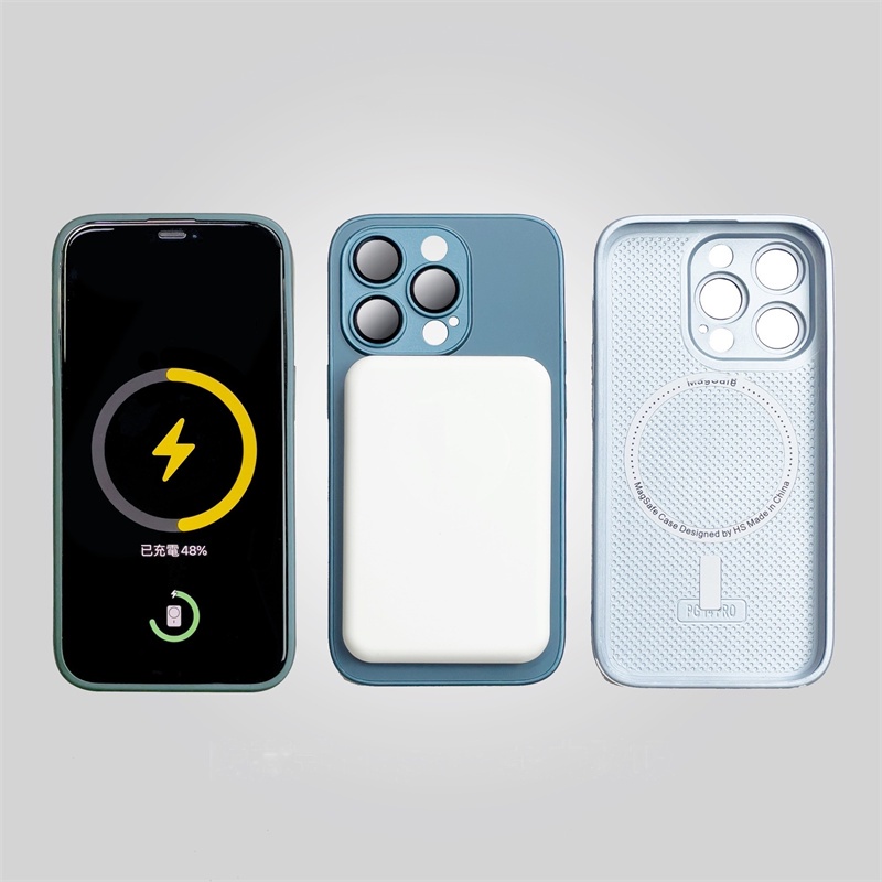 Hard Case Magnetik Wireless Charging Logo Untuk iPhone 14 13 12 11 Pro Max 14pro Max