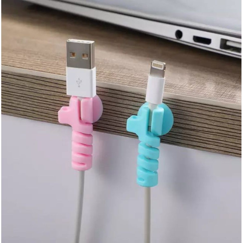 Pelindung UJUNG KABEL spiral cable holder karet holder kabel spiral gantungan kabel casan