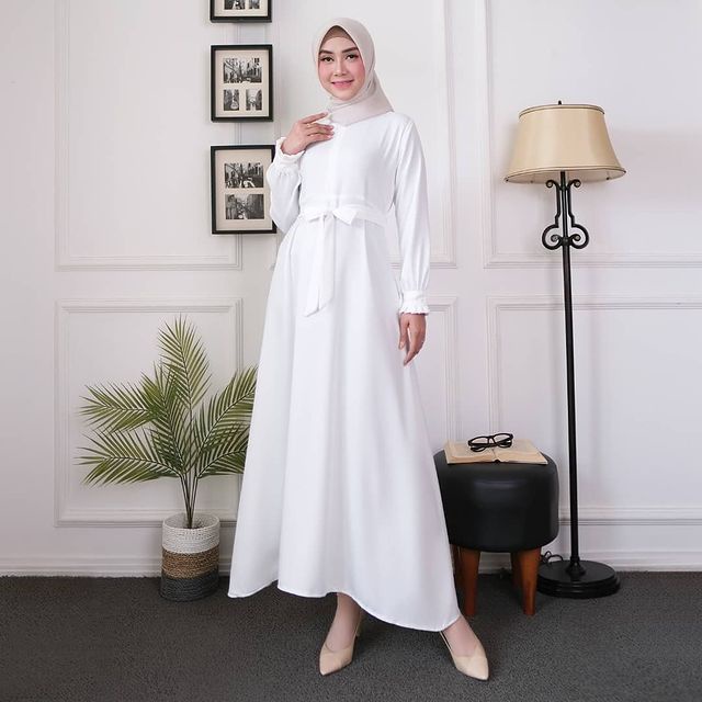 Gamis Putih Polos Gamis Putih Manasik Gamis Putih Terbaru Gamis Putih Modern Gamis Syari Gamis Umroh