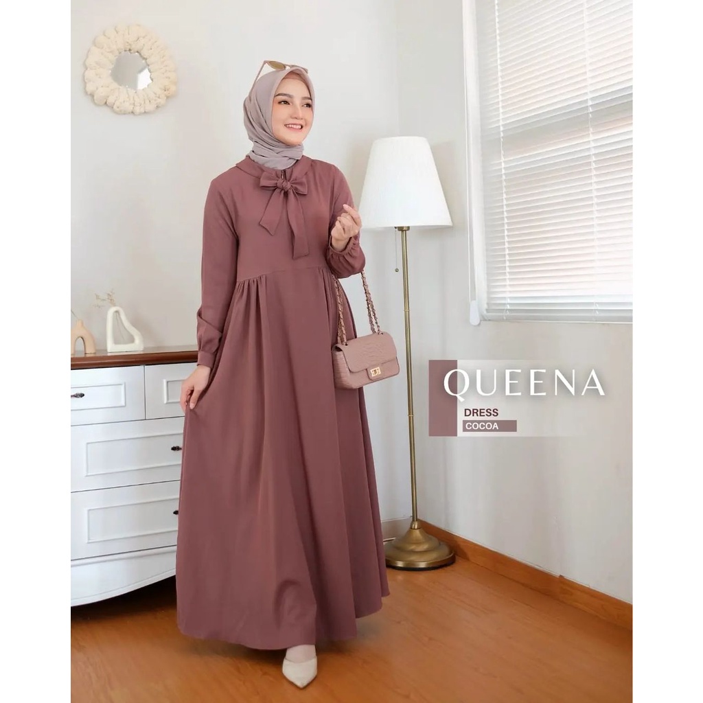 Murah Baju Gamis Wanita Muslim Terbaru Sandira Dress cantik Murah kekinian GMS01 Elegan
