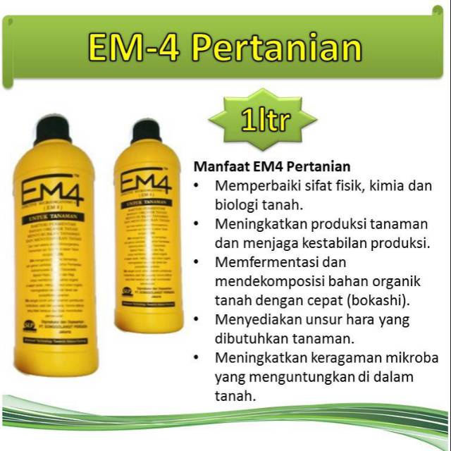 EM4 Pertanian 1 Liter Pupuk Organik Mikroorganisme Cair / EM 4 Pupuk Organik