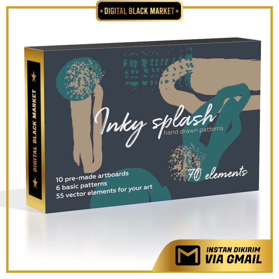 Inky Splash Brush Pattern Bundle