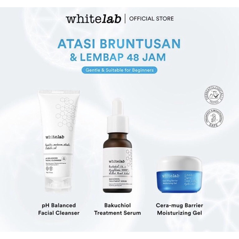 Whitelab Paket Hydrating & Anti-Aging Dengan Bakuchiol Treatment Serum