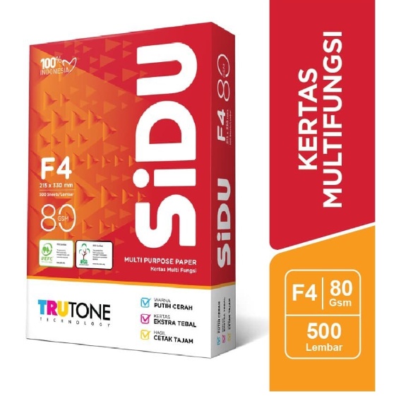 Kertas HVS SIDU F4 80 GSM