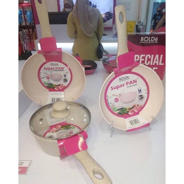 BOLDE Super PanSet / Wajan penggorengan set 3