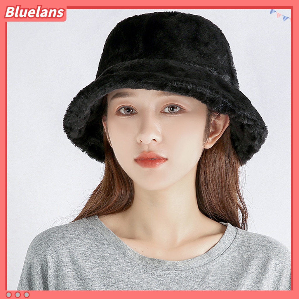 Bluelans Topi Nelayan Model Lipat Dapat Disesuaikan Bahan Plush Breathable Untuk Unisex