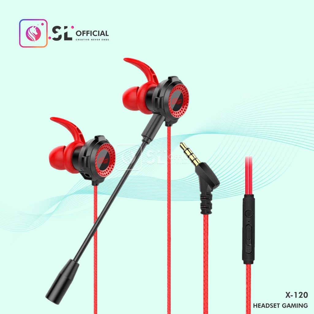 Headset Gaming Dual Microphone Megabass