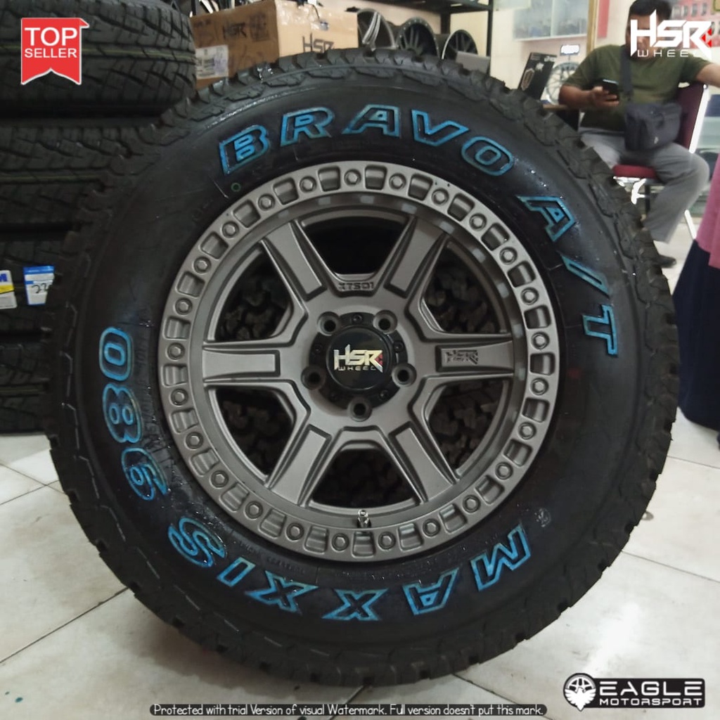 PAKET VELG PLUSH BAN MOBIL RING 16 VELG MOBIL RUSH KONDE ORIGINAL HSR XTS01 PLUSH BAN A/T