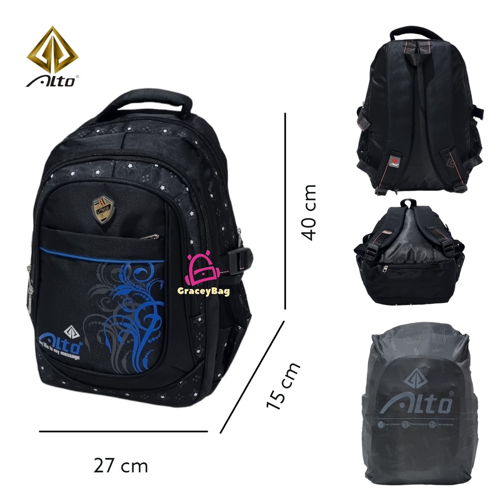 GB-77033F Tas Ransel Sekolah Anak Laki-laki Alto Size Kecil 16&quot;