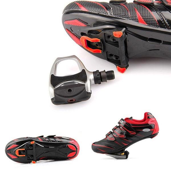 Pedal Sepeda Self Locking untuk Shimano SM-SH11 SPD-L - Red