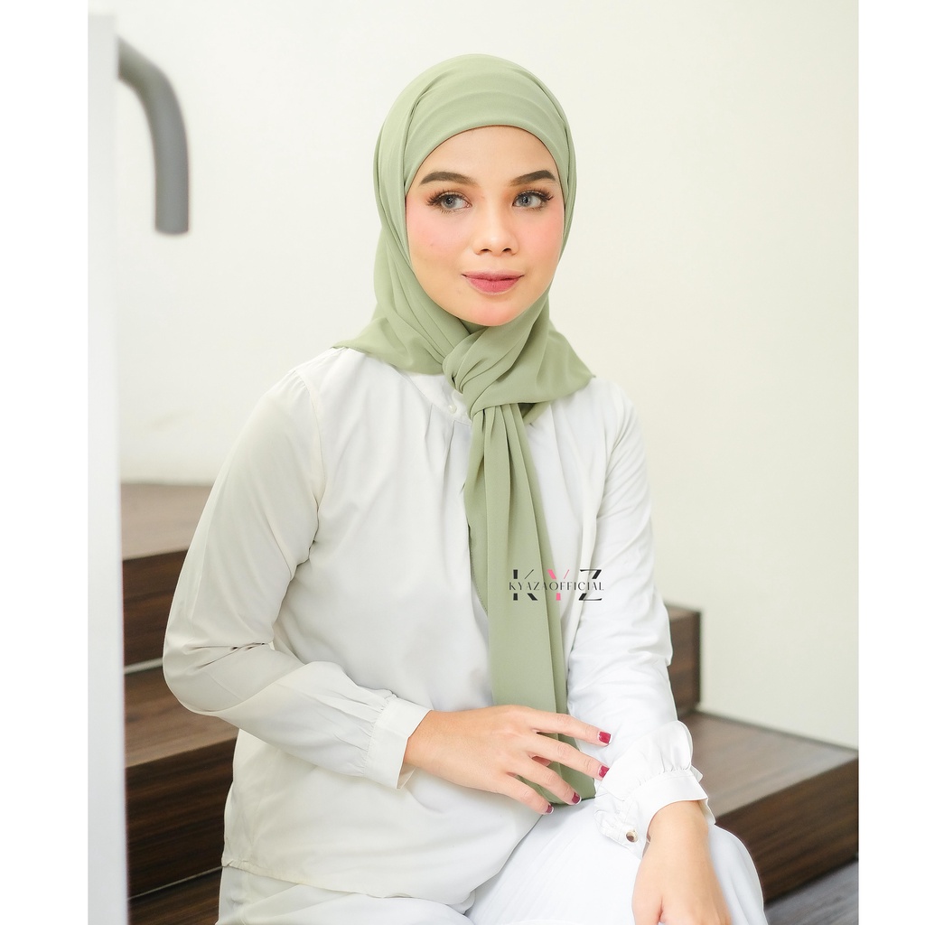 K͙Y͙Z͙ Hijab SegiEmpat Instan Plus Inner 2 Layer | SegiEmpat Instan | Ceruty Babydoll