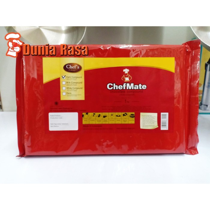 

ORIGINAL MURAH Chefmate Dark Chocolate Compound 1KG