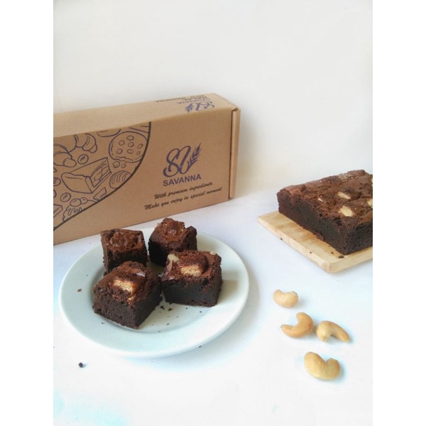 

fudgy brownies panggang coklat premium savanna beng beng murah berkualitas