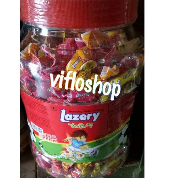 

10.10 MALL Permen Lazery Yogurt (Sejenis Permen Sugus) Kemasan Toples isi 200 pcs !!!