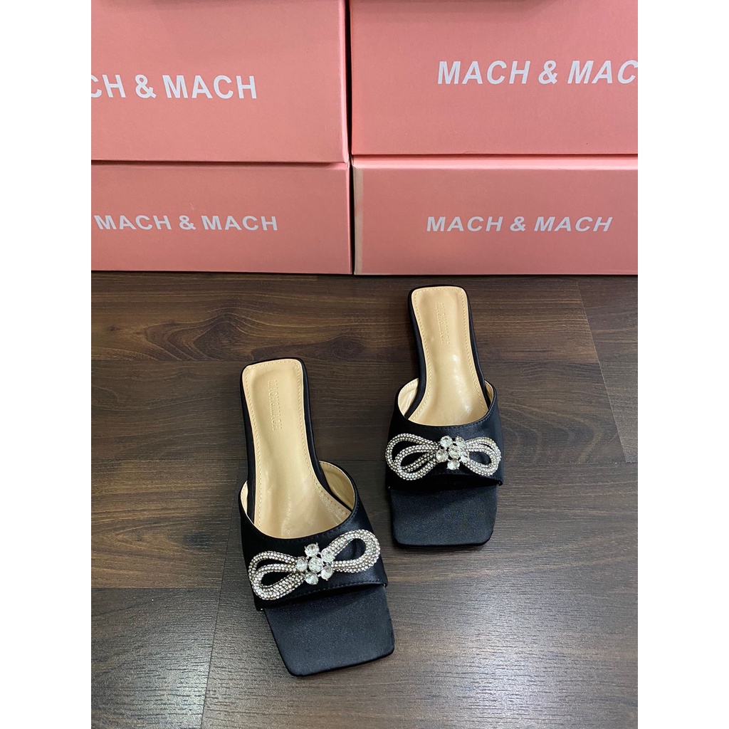 Mach&amp;Mach flat sandal bow